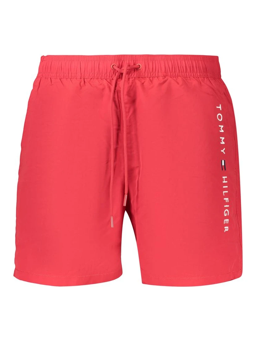 Rosso Polyester Mens Swimwear