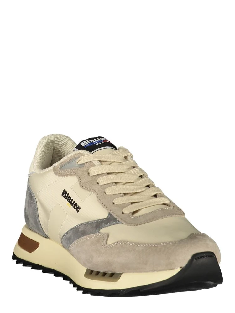 Beige Polyester Mens Sneaker alternative