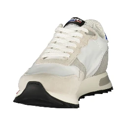 White Polyester Men's Sneaker