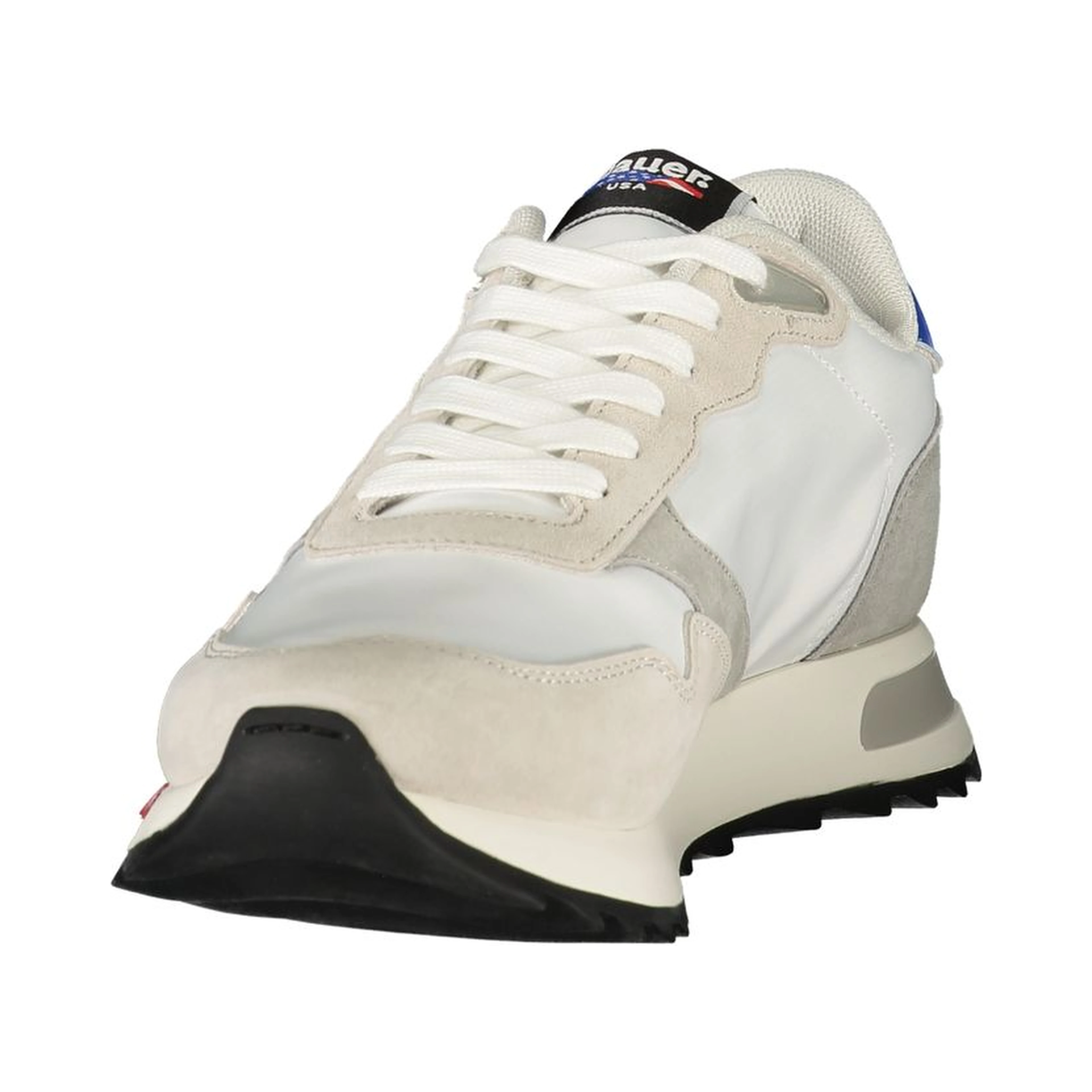 White Polyester Men's Sneaker