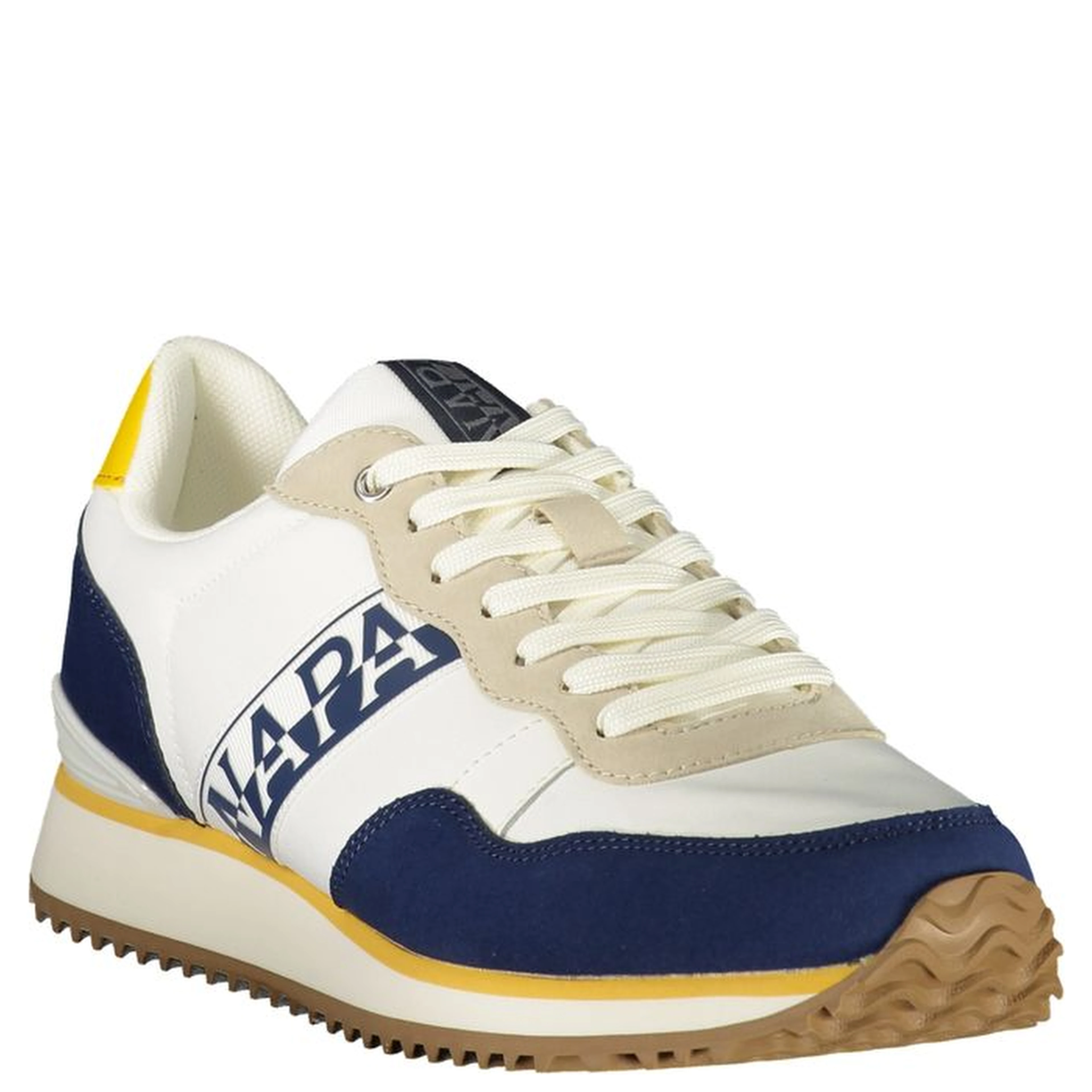 Blue Polyester Athletic Sneakers