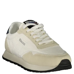Bianco Polyester Men's Sneaker