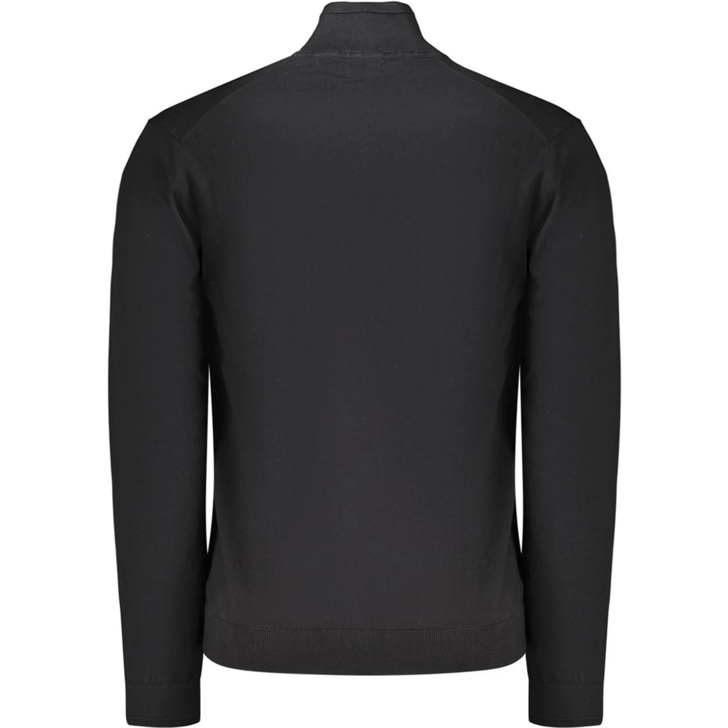 Black Cotton Men's Sweater