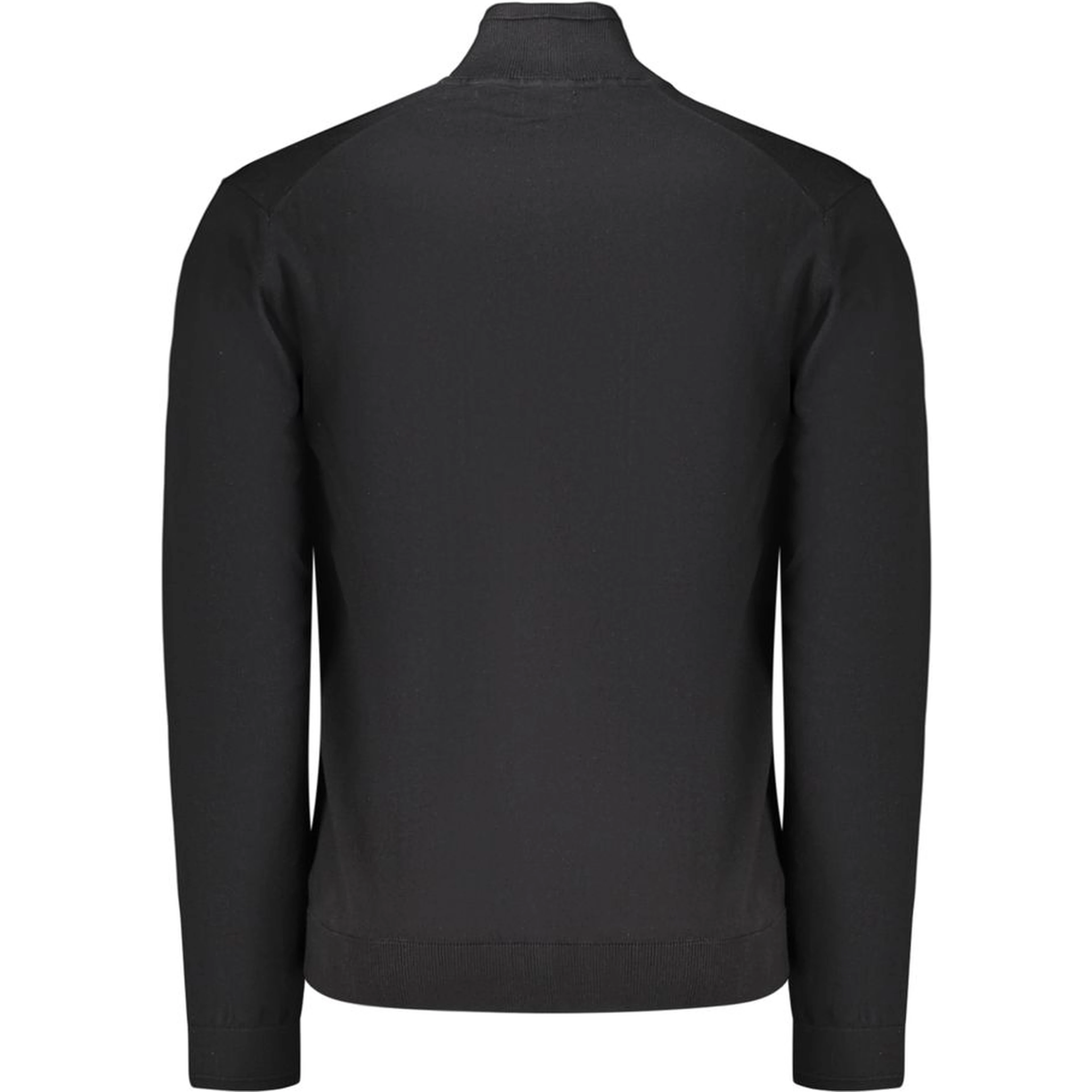 Black Cotton Men's Sweater