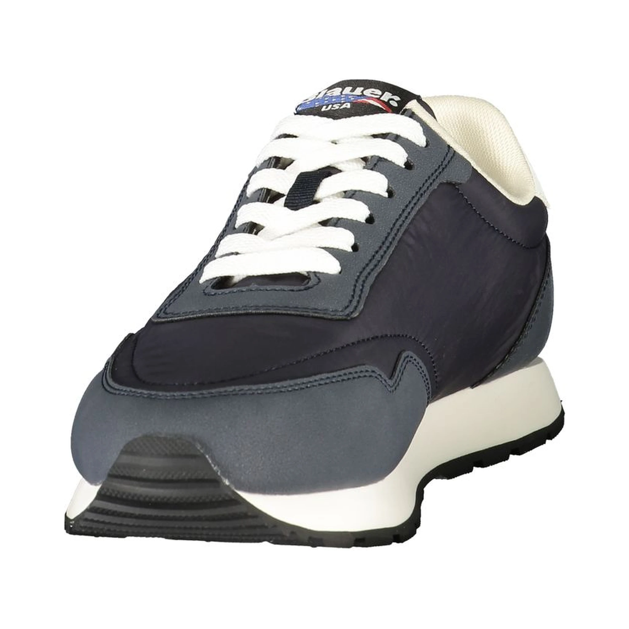 Blue Polyester Men's Sneaker