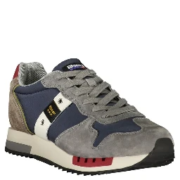 Blue Polyurethane Men's Sneaker