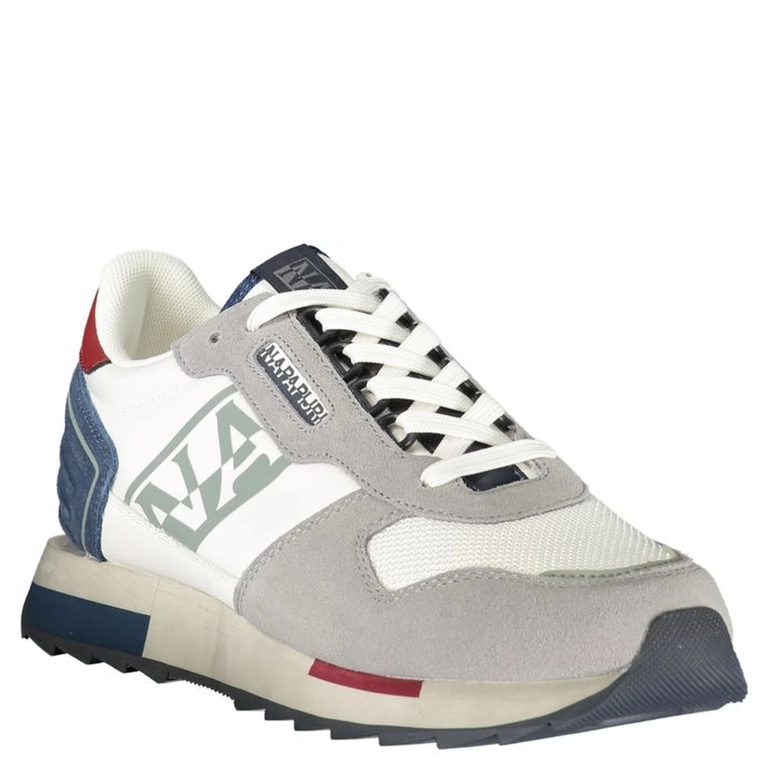 Blue Polyester Athletic Sneakers