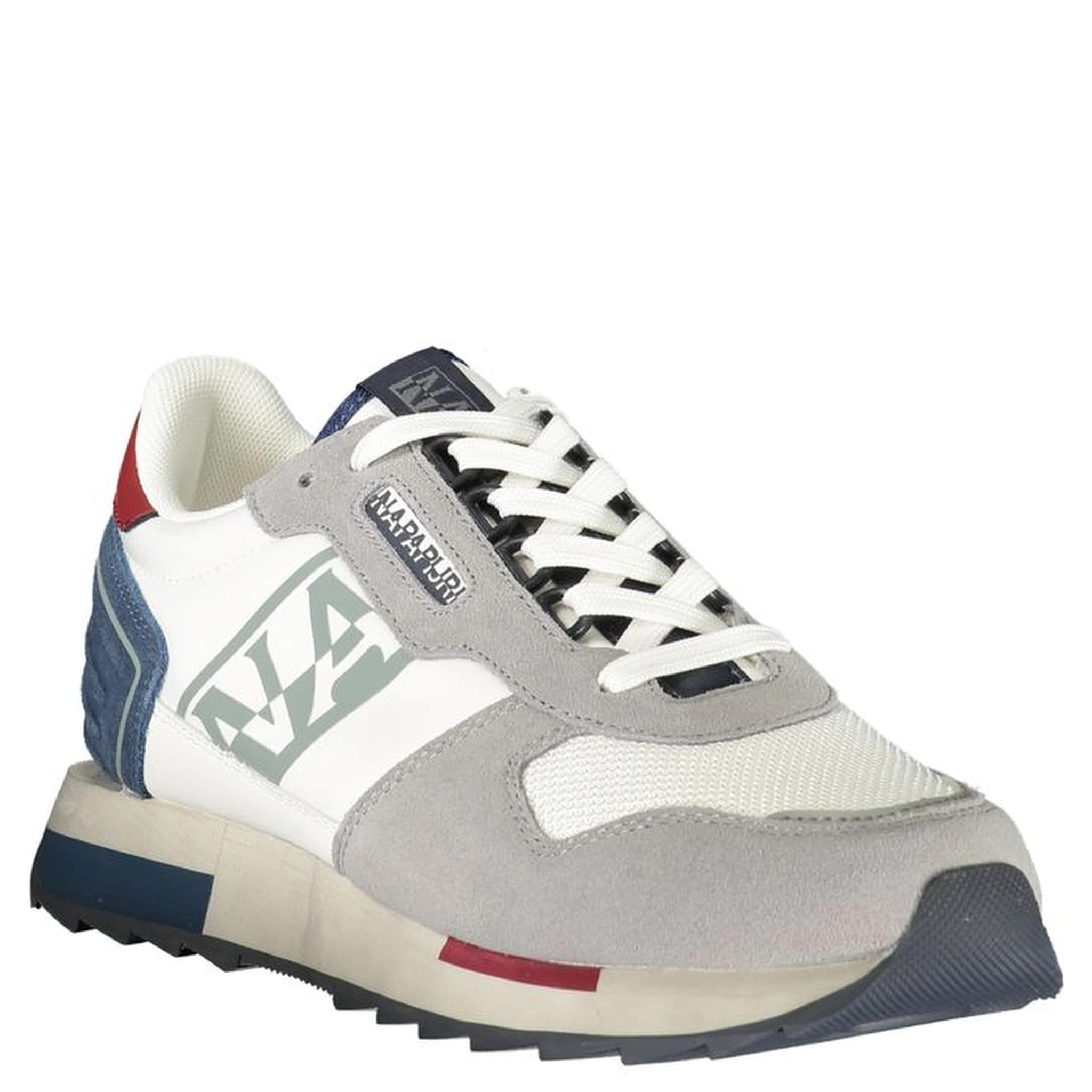 Blue Polyester Athletic Sneakers