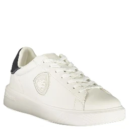 White Polyurethane Men's Sneaker