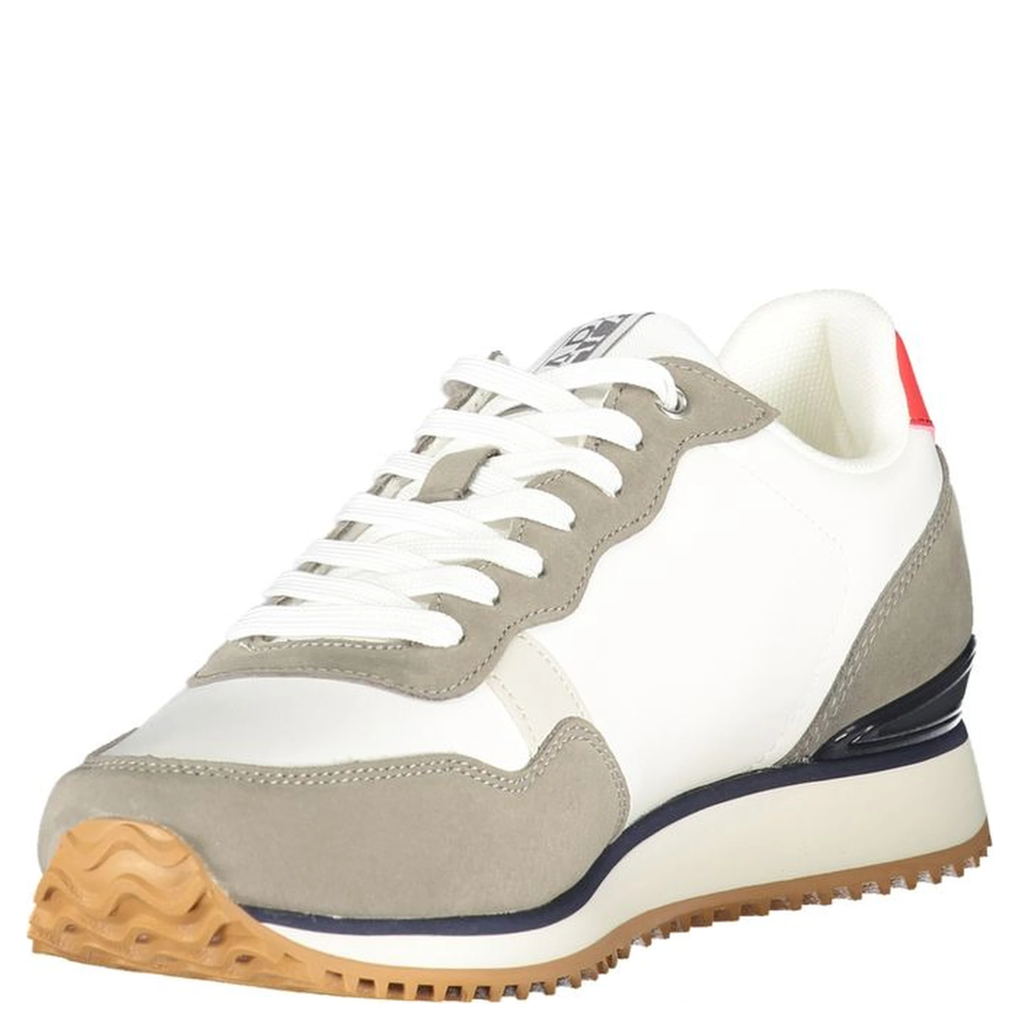 Blue Polyester Athletic Sneakers