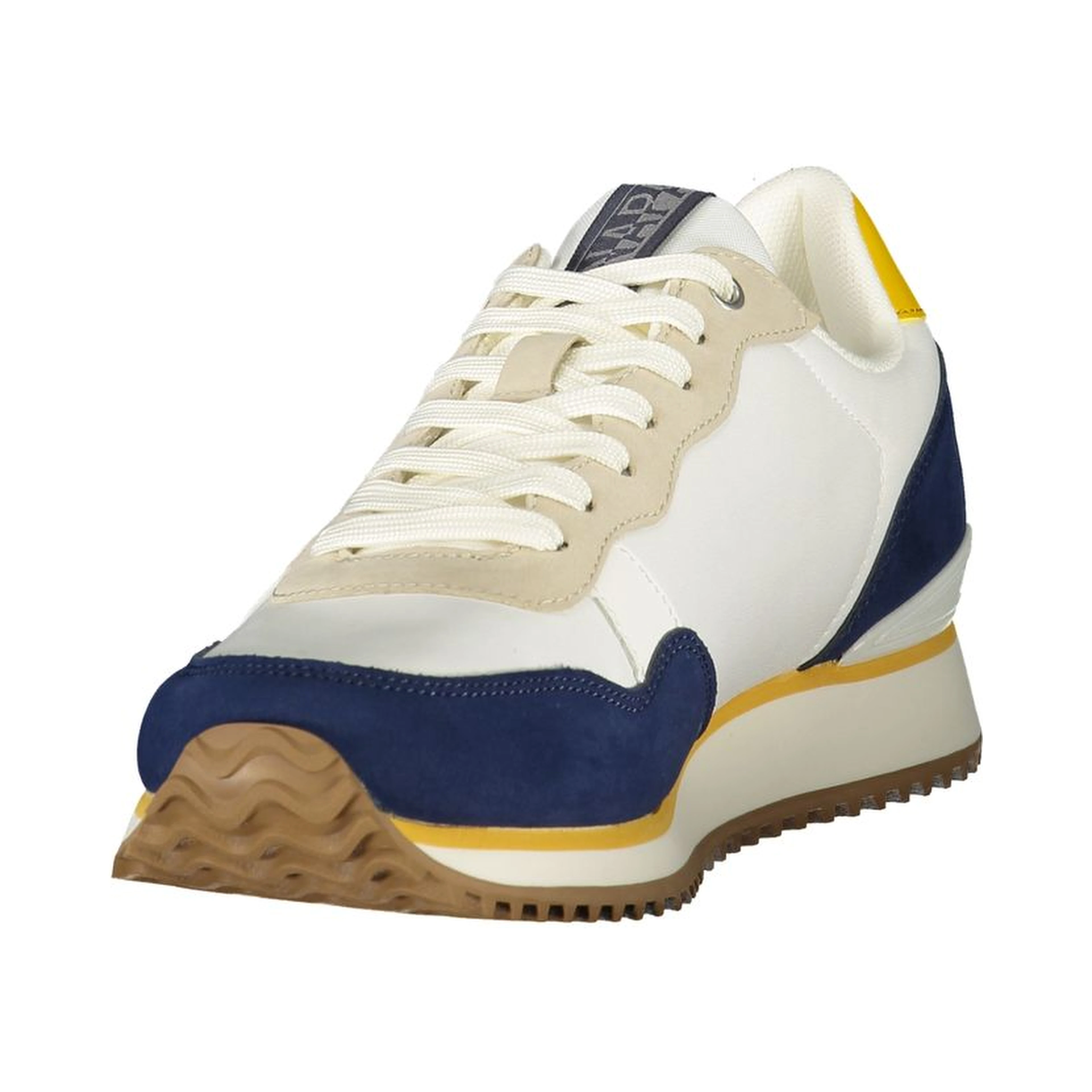 Blue Polyester Athletic Sneakers