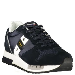 Blue Polyurethane Men's Sneaker