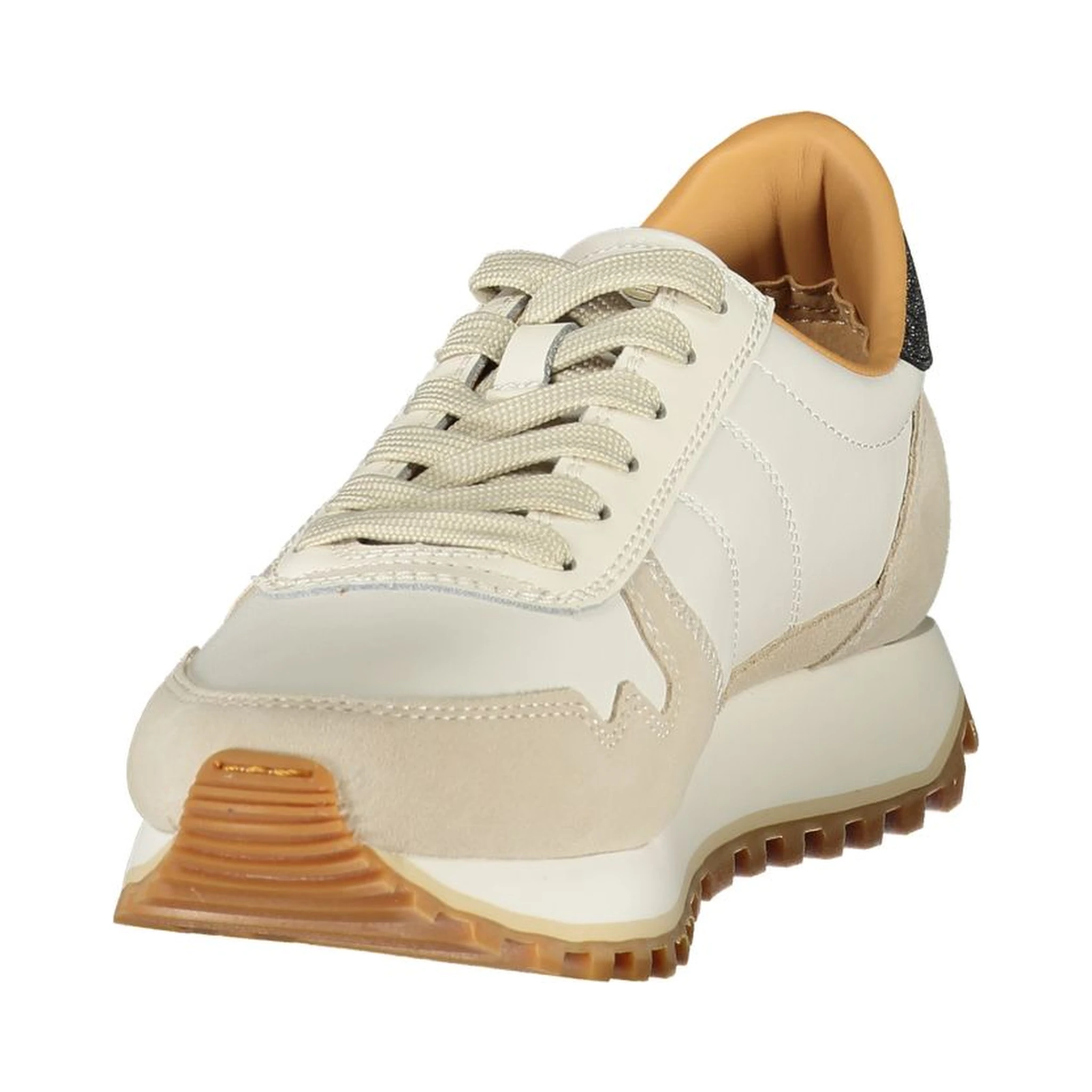 Blue Polyester Athletic Sneakers