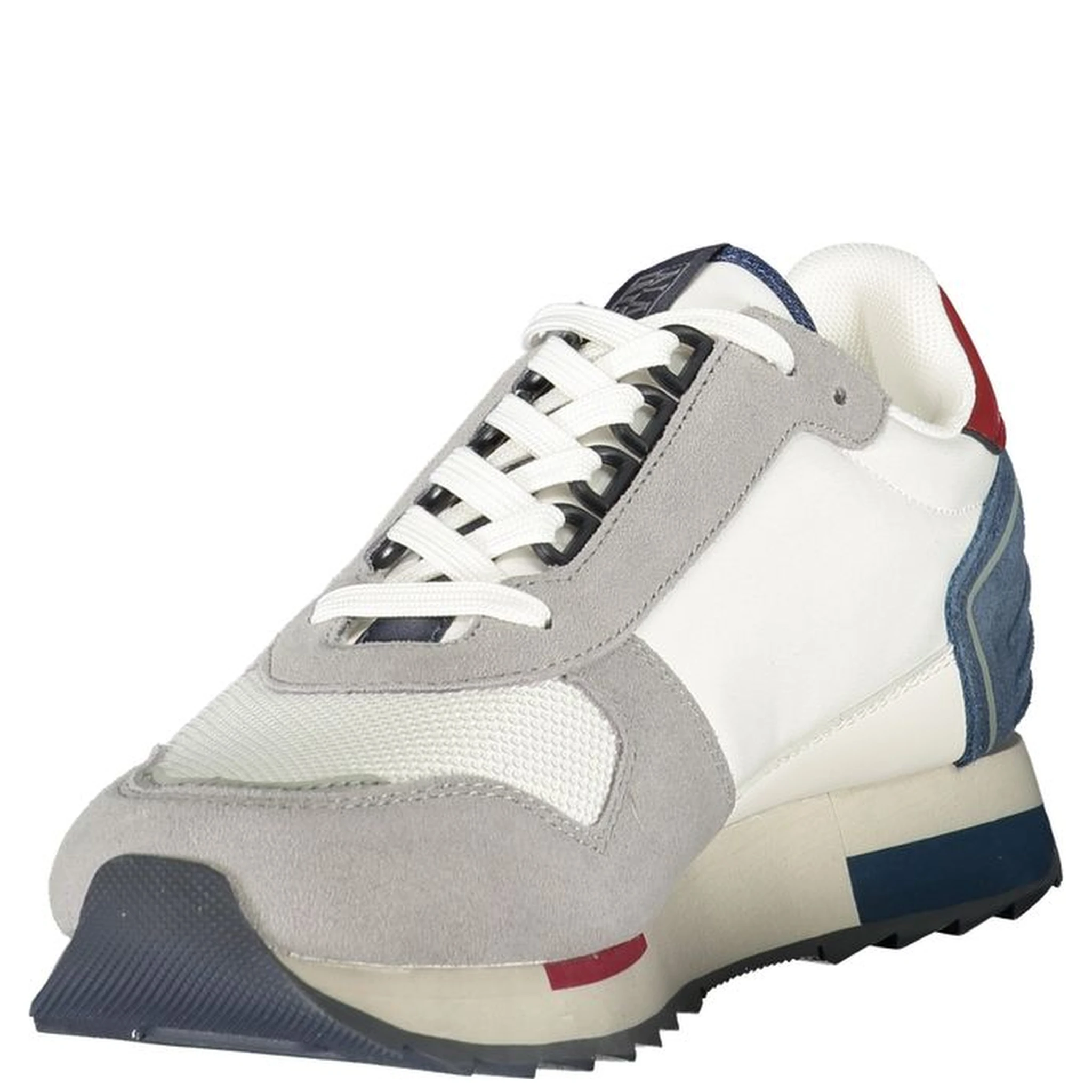 Blue Polyester Athletic Sneakers