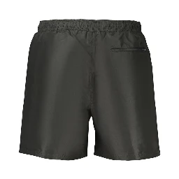 Black Polyester Men's Short