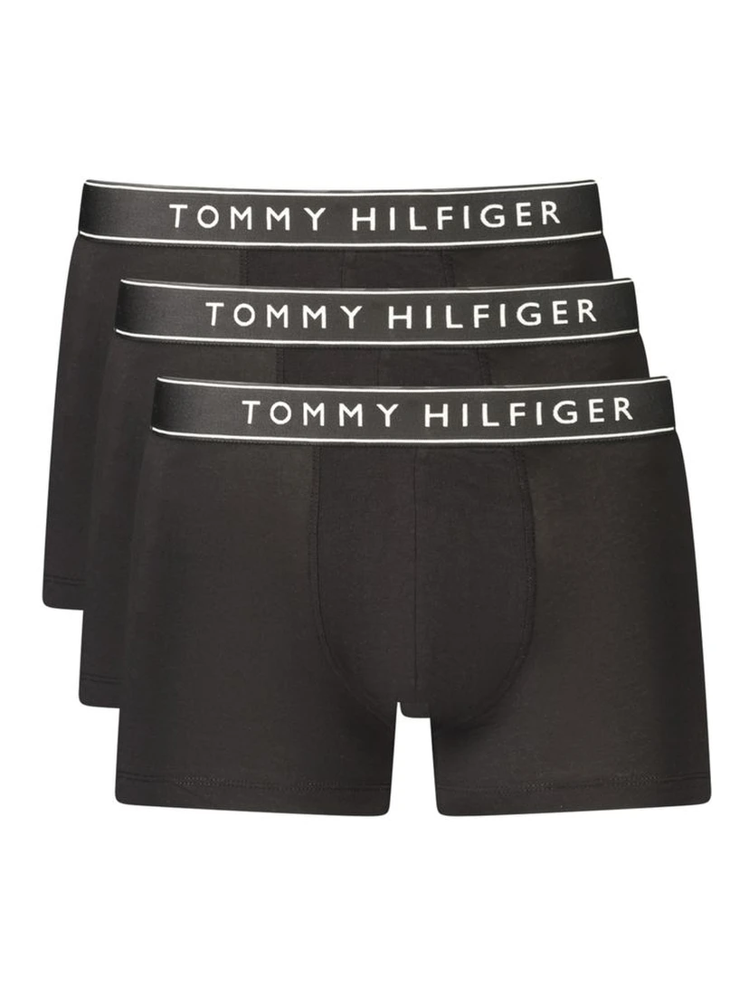 Black Cotton Men's Boxer Shorts