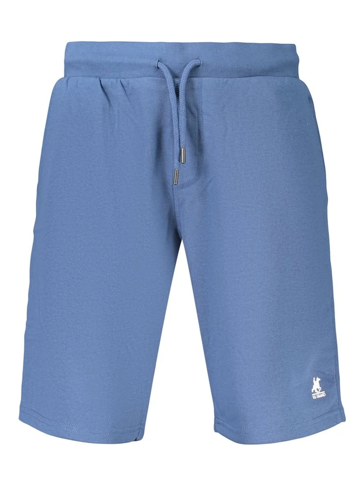 Blue Cotton Men's Pants