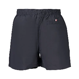 Blue Polyester Men's Swimwear