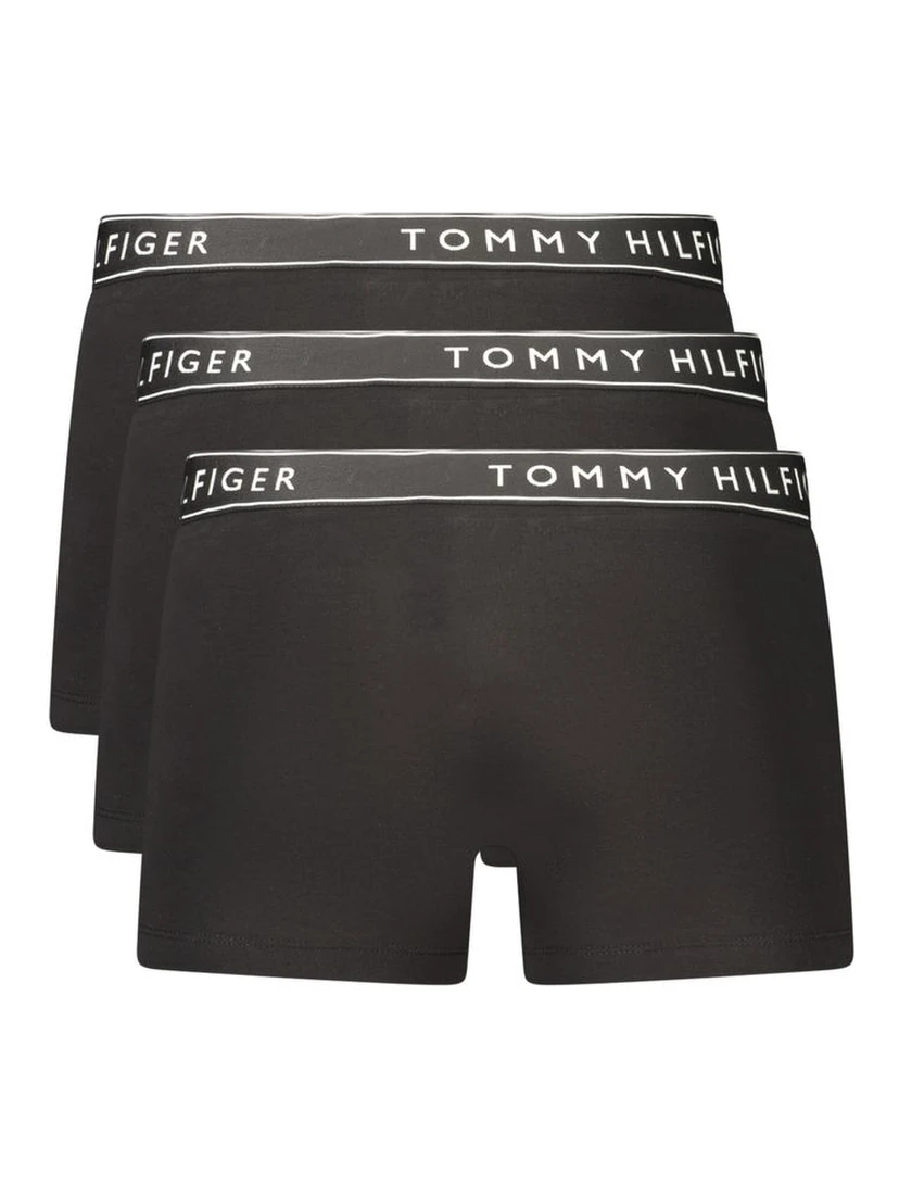 Black Cotton Men's Boxer Shorts