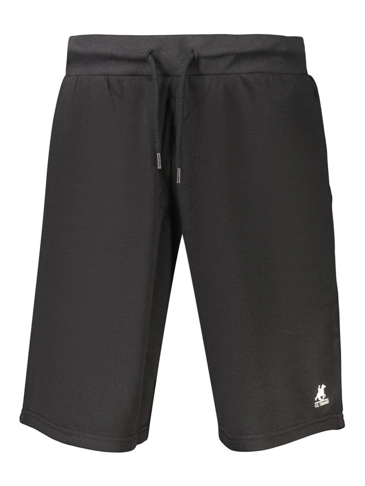 Black Cotton Men's Sweatpants