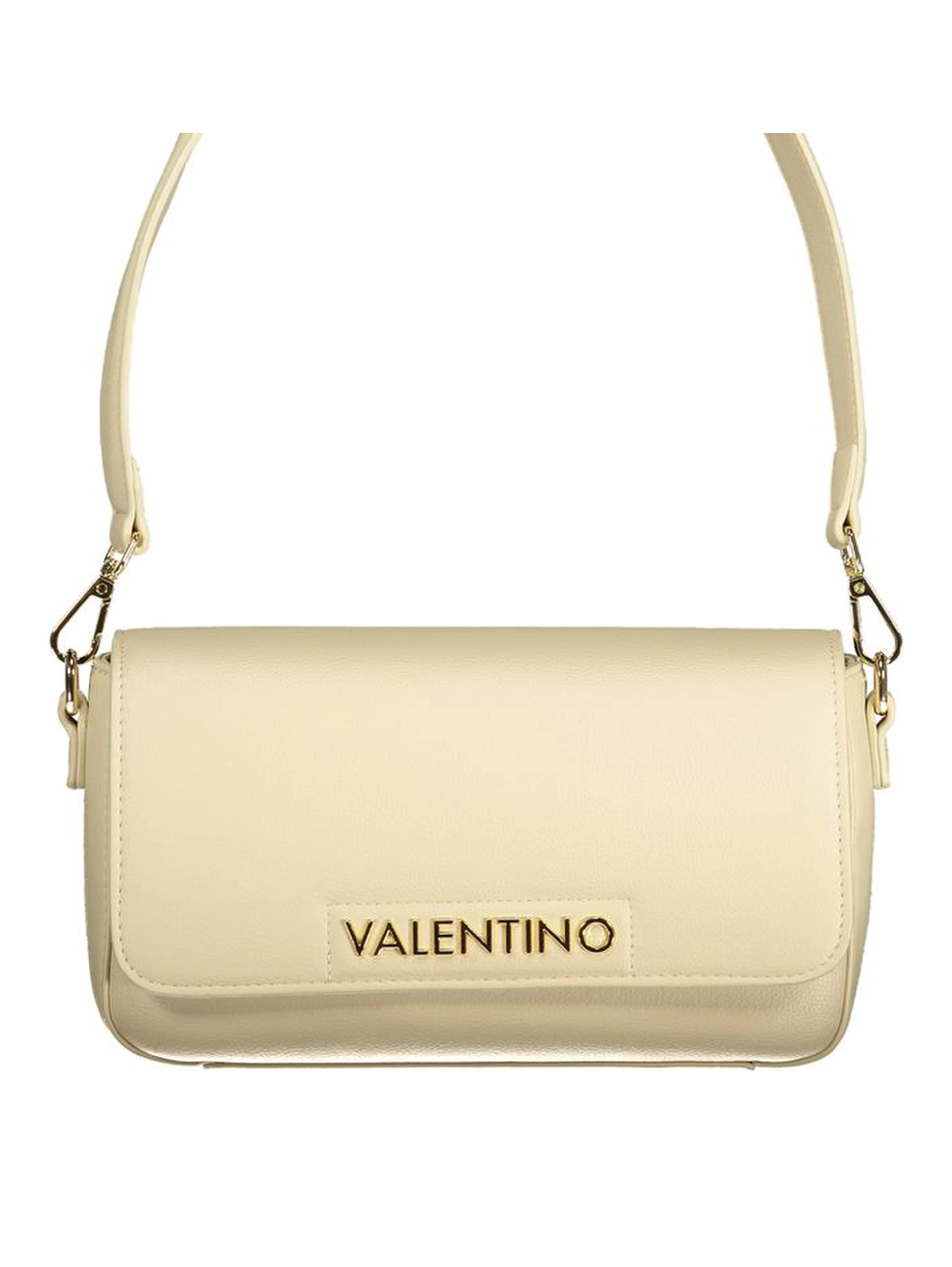 Beige Polyurethane Womens Bag