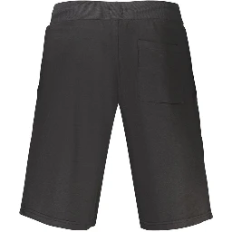 Black Cotton Men's Sweatpants