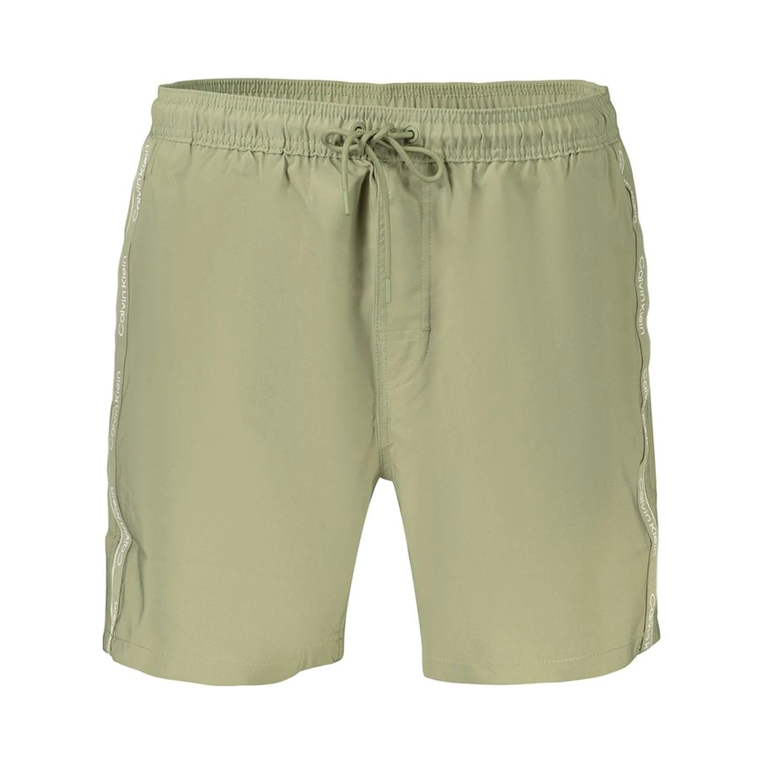 Green Polyester Swim Shorts