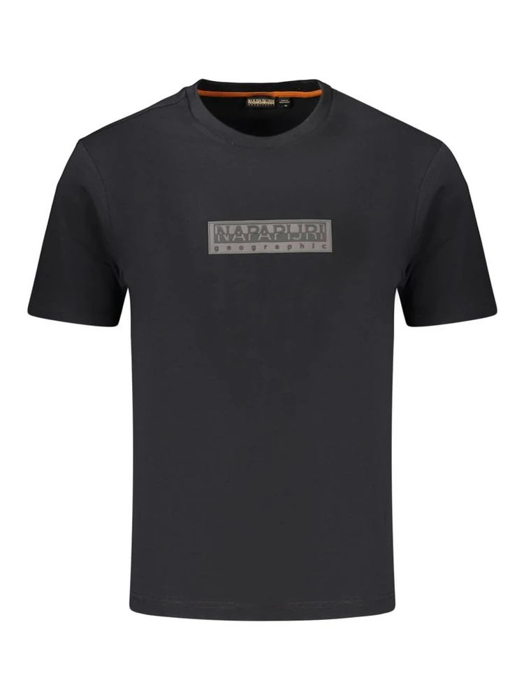 Black Cotton Men's T-Shirt