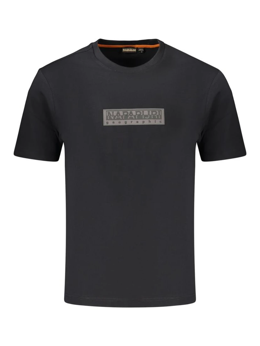 Black Cotton Men's T-Shirt