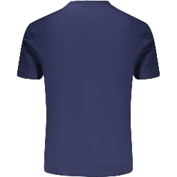Blue Cotton Men's T-Shirt