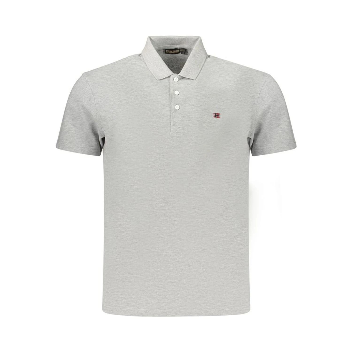 Gray Cotton Polo Shirt