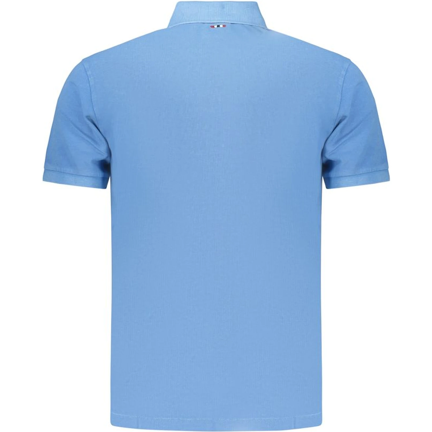 Blue Cotton Polo Shirt