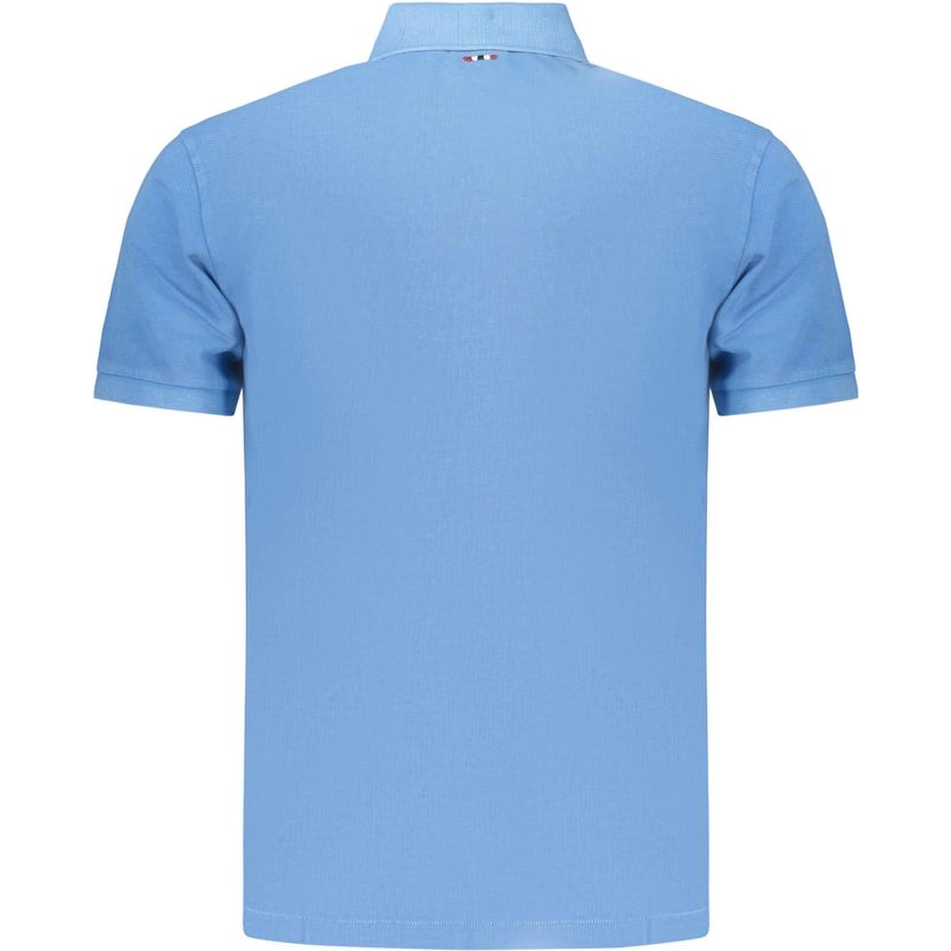 Blue Cotton Polo Shirt