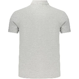 Gray Cotton Polo Shirt