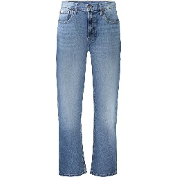 Blue Cotton Women's Jeans