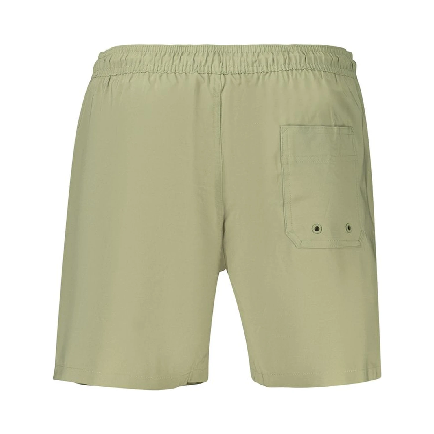 Green Polyester Swim Shorts