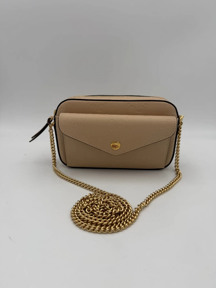 GUCCI GG Jumbo Beige with Front Pocket Shoulder Bag