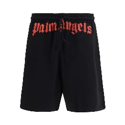 شورت برمودا أسود من القطن