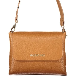 Brown Polyurethane Women's Bag