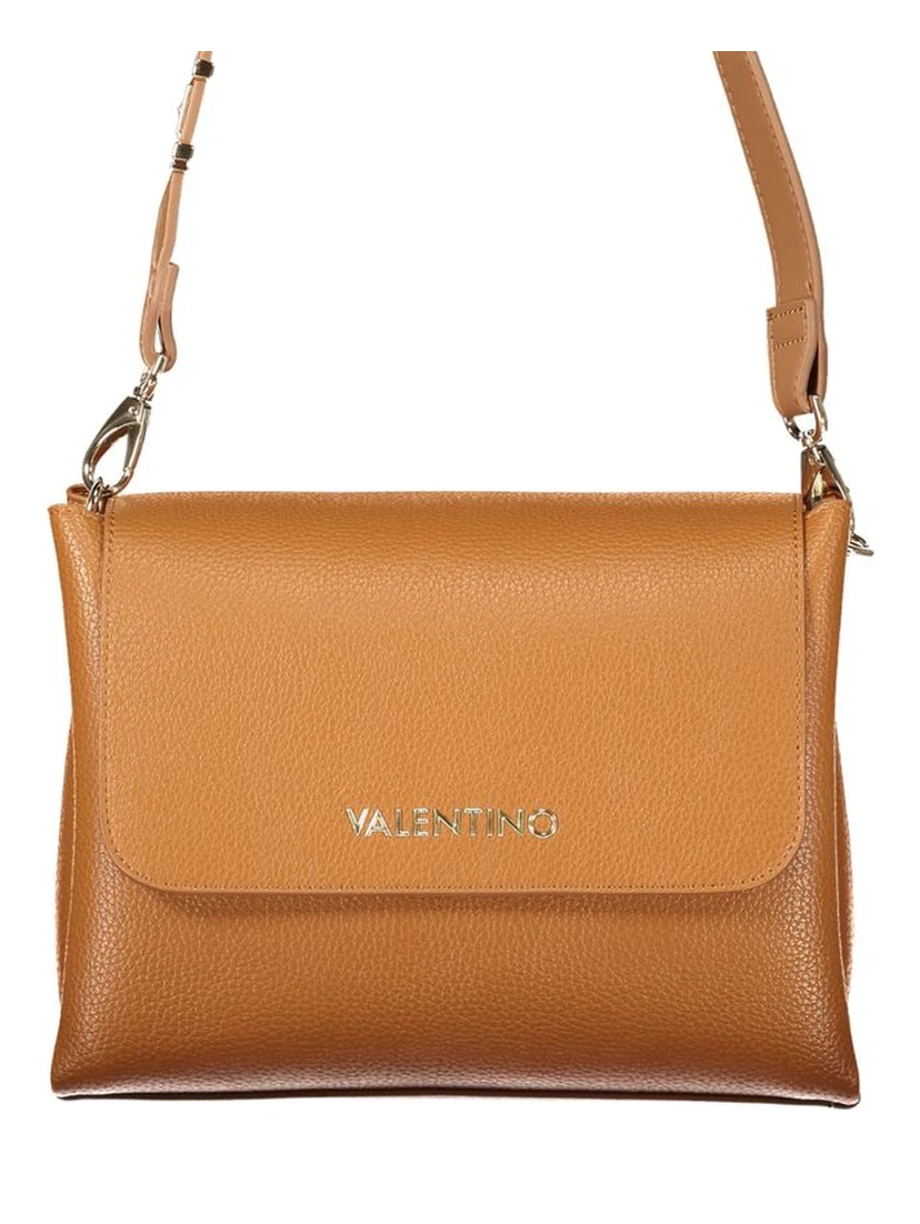 Brown Polyurethane Women's Bag