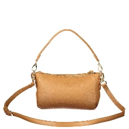 Brown Polyurethane Women's Bag