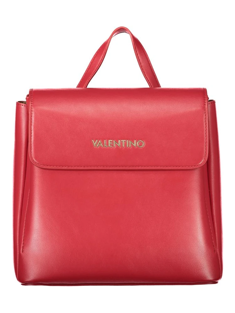 Red Polyurethane Women's Bag