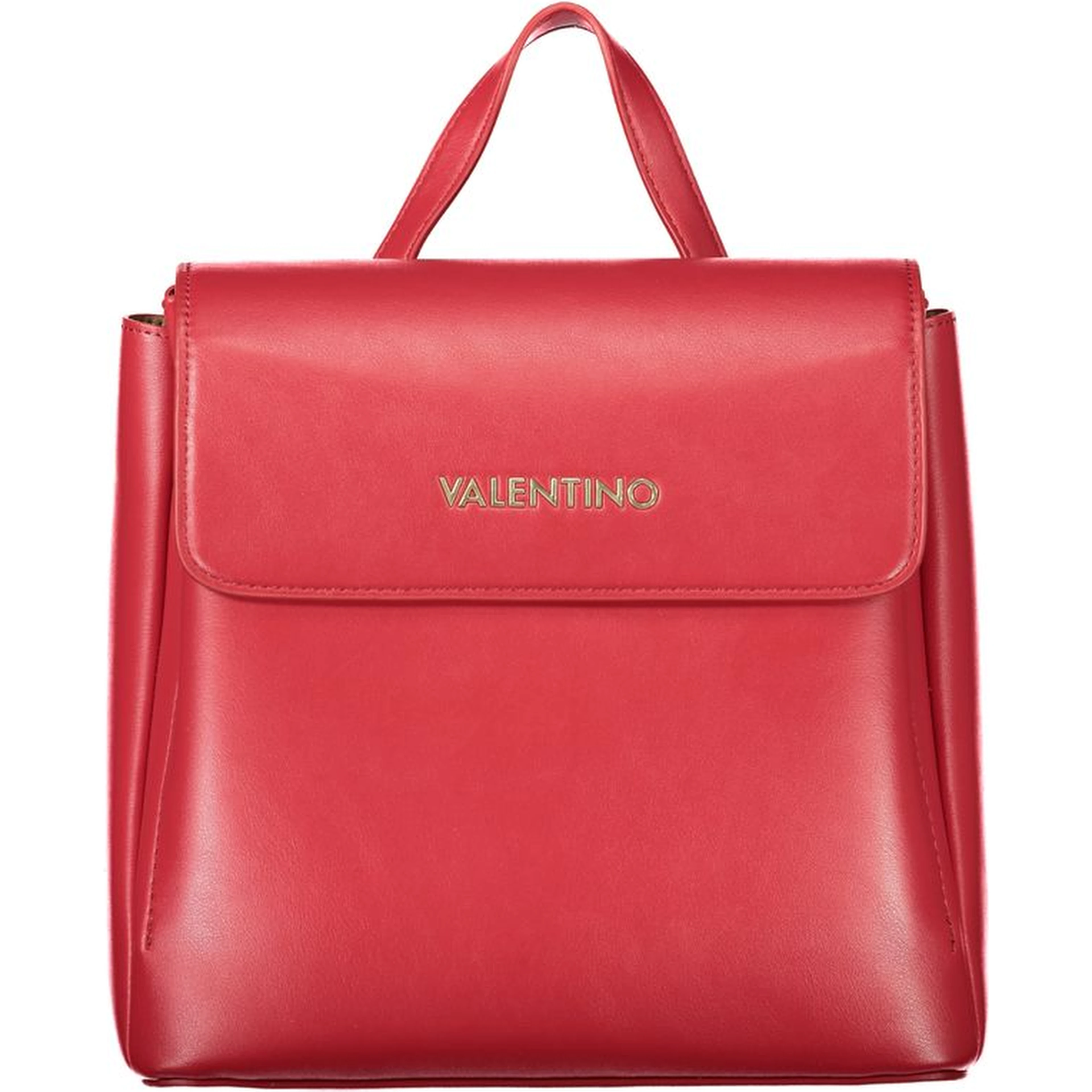 Red Polyurethane Women's Bag