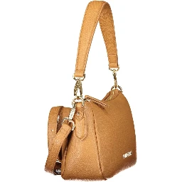 Brown Polyurethane Women's Bag