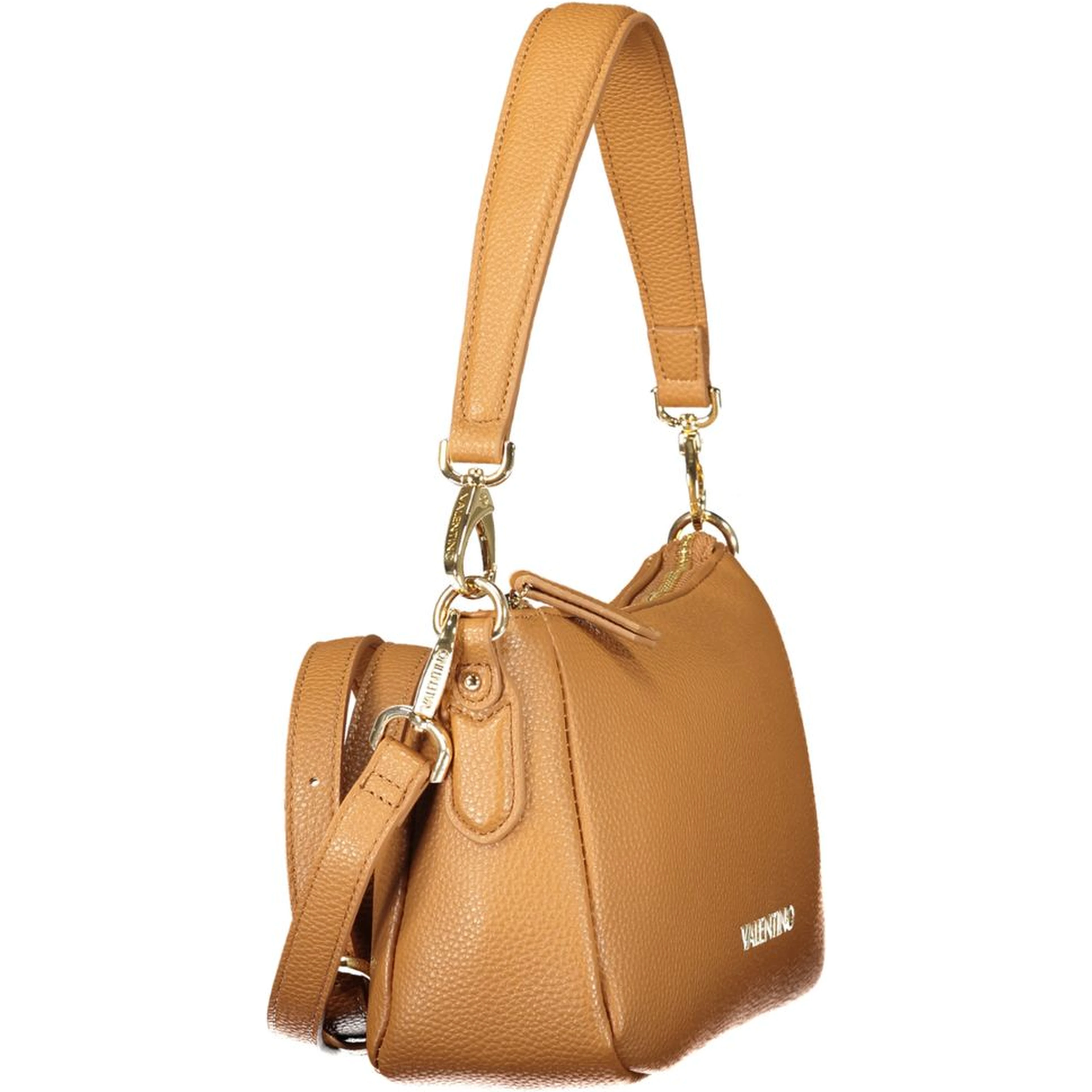 Brown Polyurethane Women's Bag