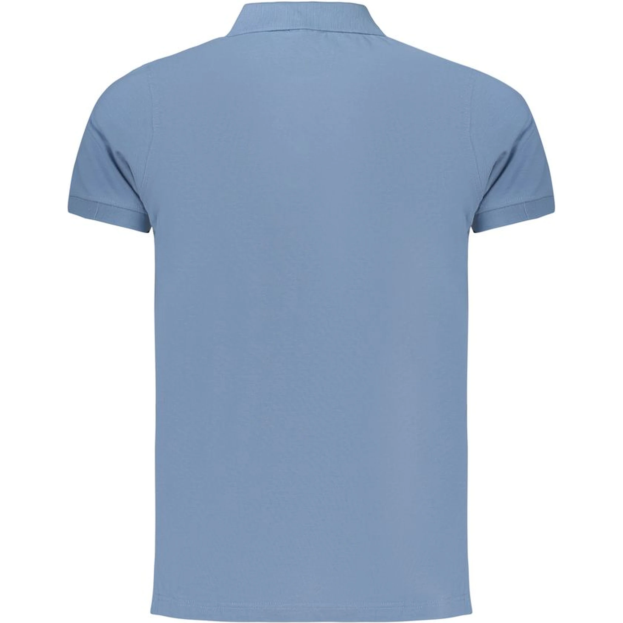 Blue Cotton Polo Shirt