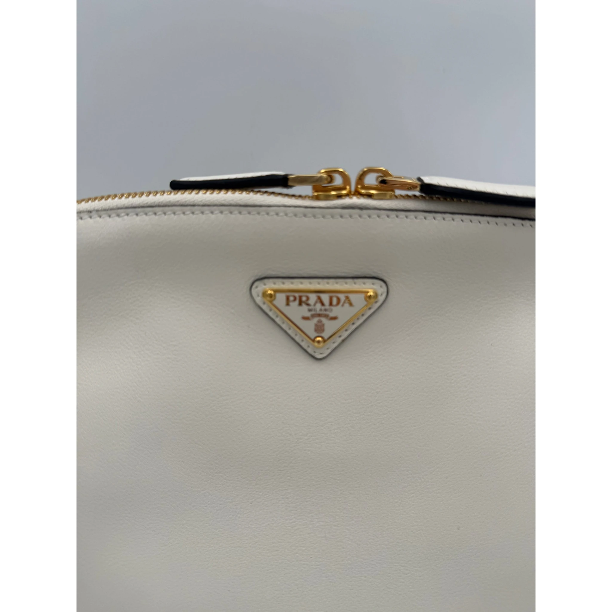 PRADA Bauletto BOWLING in Leather Handbag