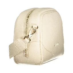 Beige Polyurethane Women's Bag