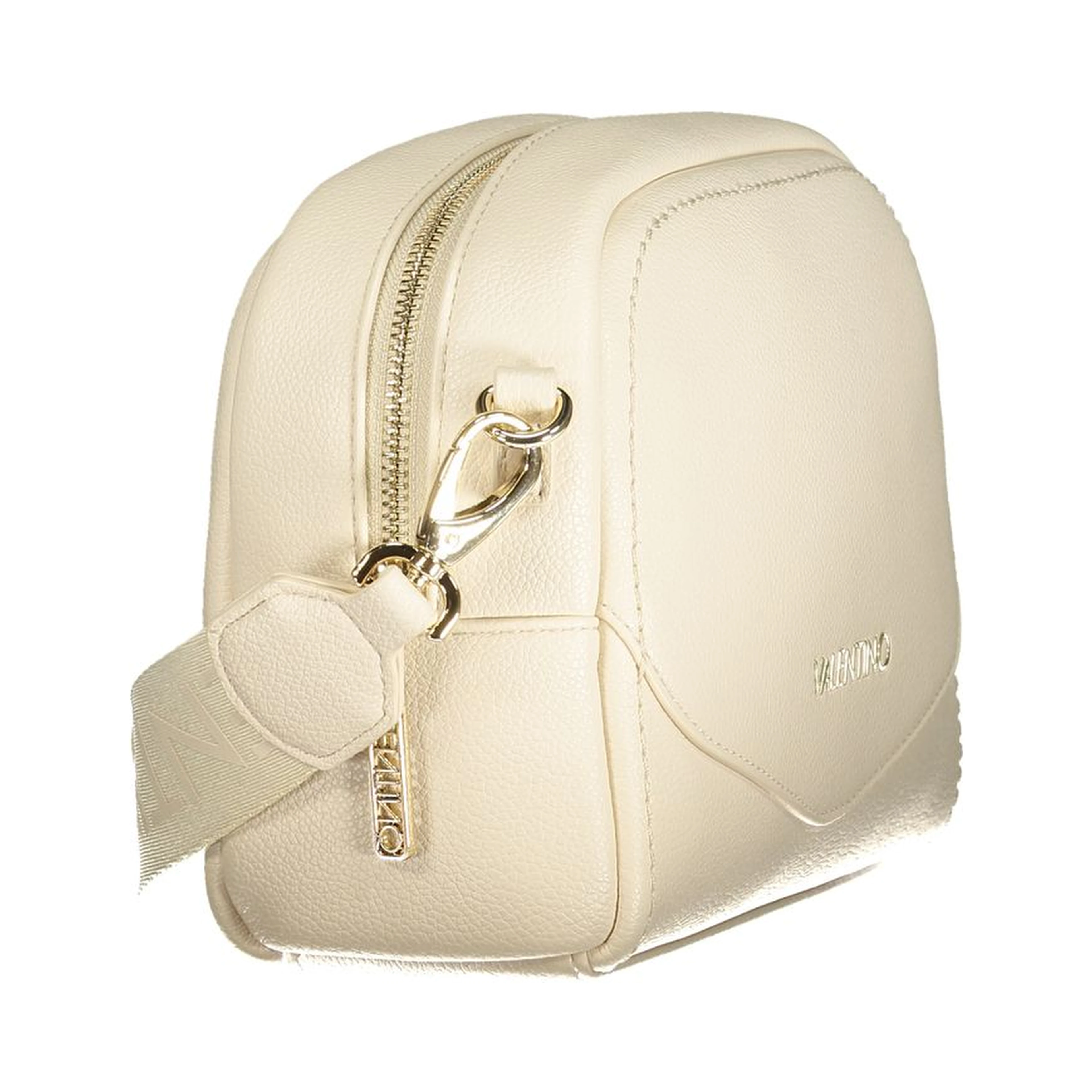 Beige Polyurethane Women's Bag