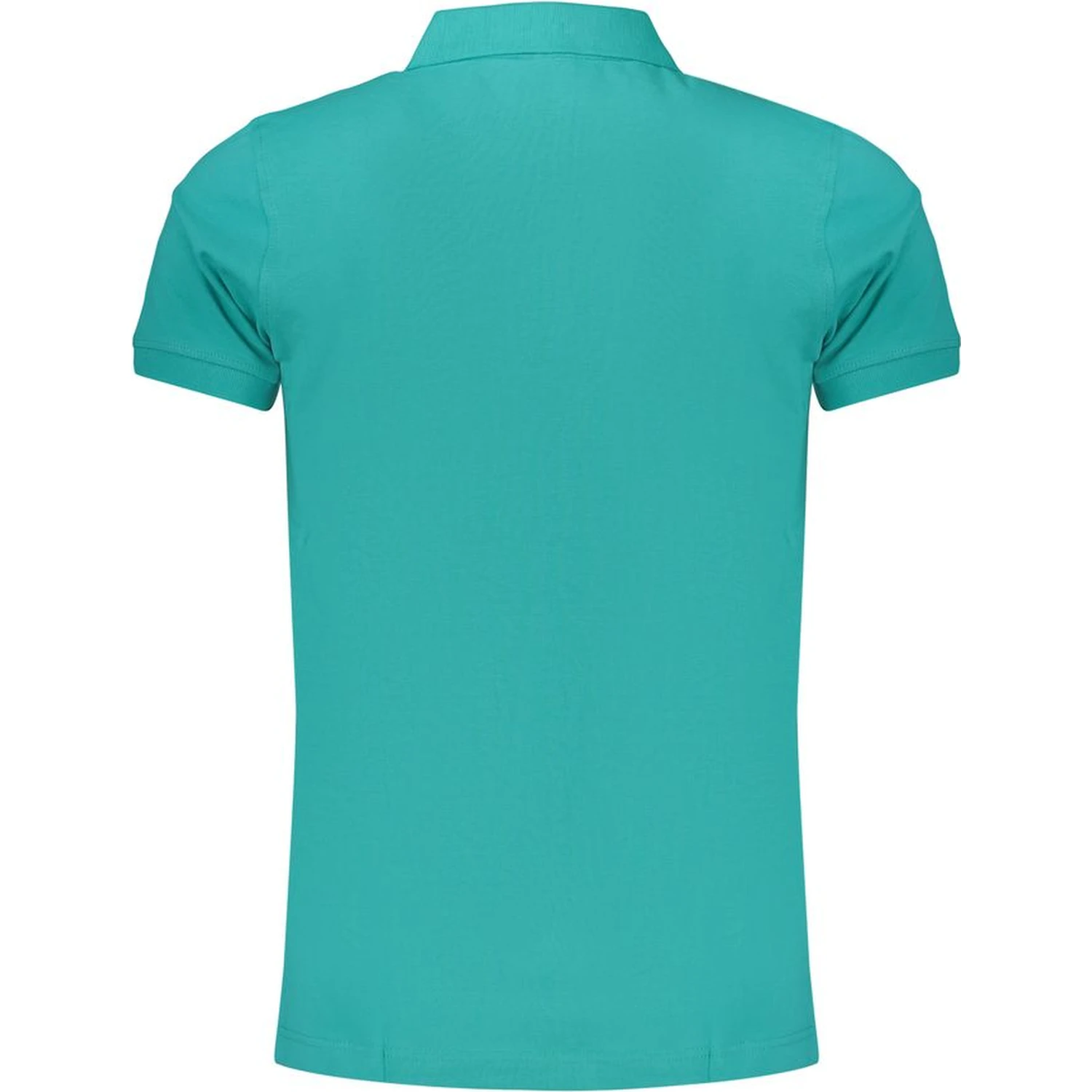 Green Cotton Men Polo